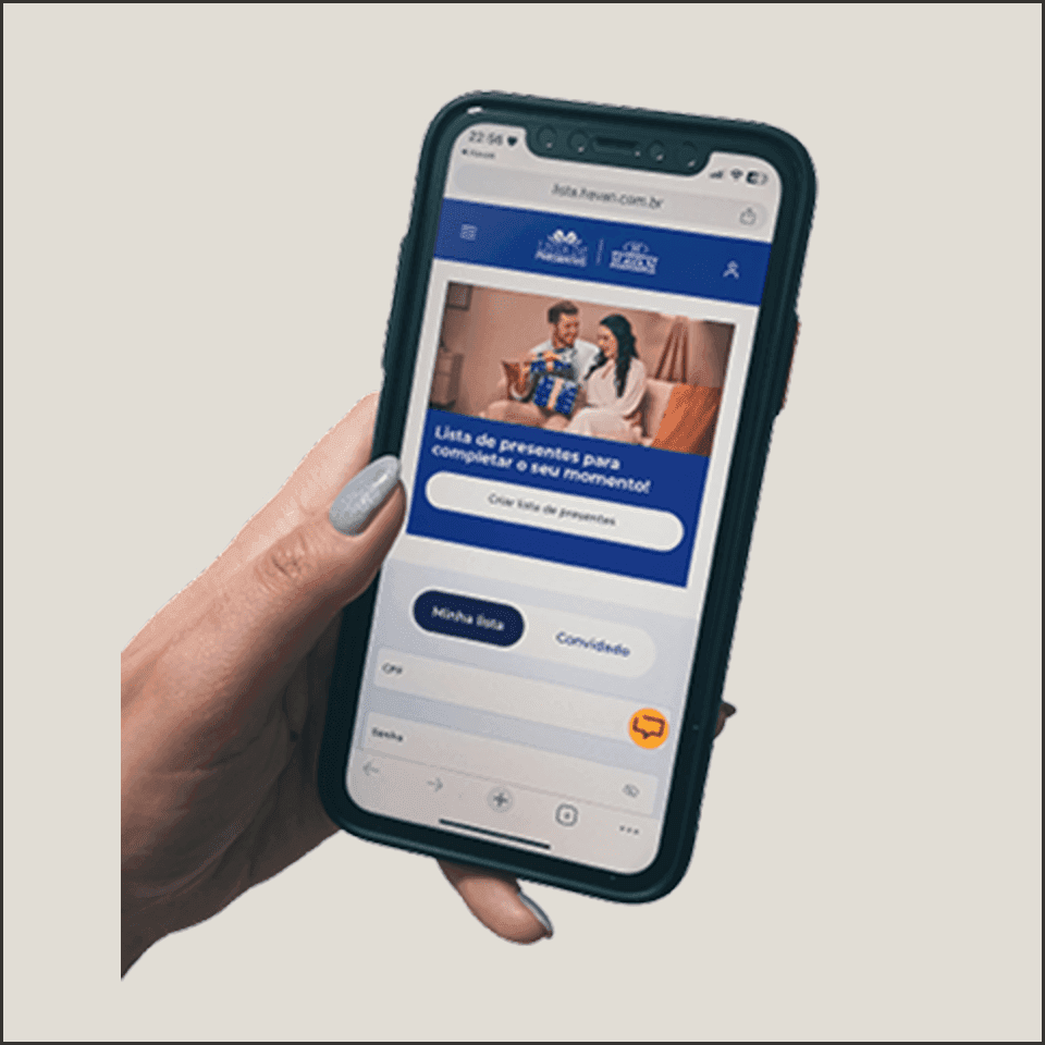 Havan Gift List redesign interface